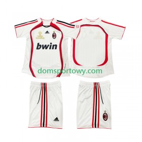 Koszulka AC Milan 2006 2007 Retro Dziecięcy Wyjazdowe Koszulki Piłkarskie Krótki Rękaw